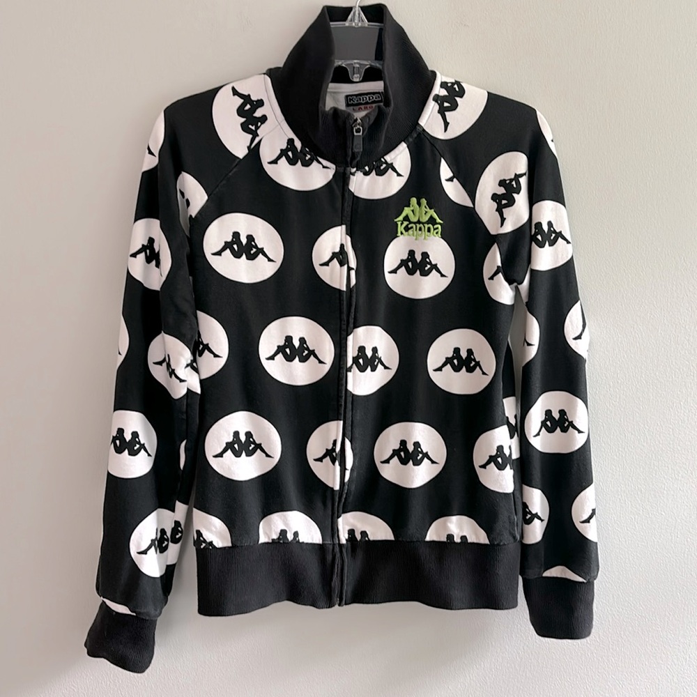 Kappa zip up logo sweatshirt jacket